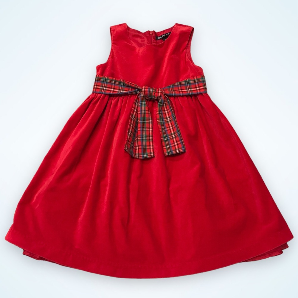 GEORGE Velour Christmas Holiday Dress - 6